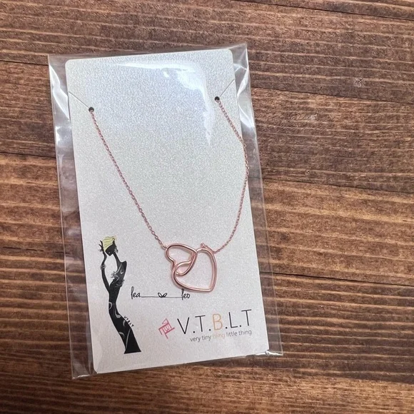 FWP Rose gold interlocking heart bracelet - Picture 1 of 2